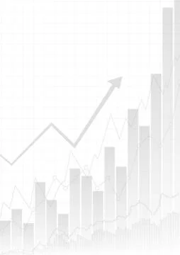 Vector : Business graphs on white background Stock Illustration