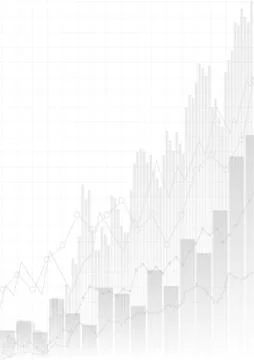 Vector : Business graphs on white background Stock Illustration