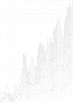 Vector : Business graphs on white background Stock Illustration