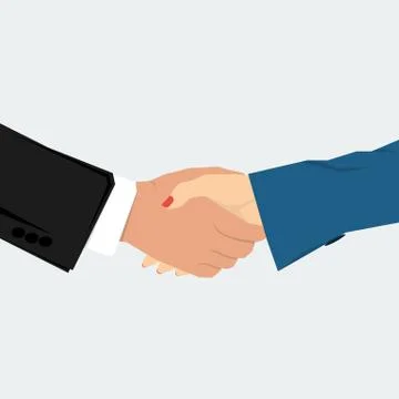 Vector business handshake Stock Illustration