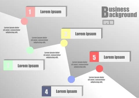 Vector : Business line chart and space for text Stock Illustration