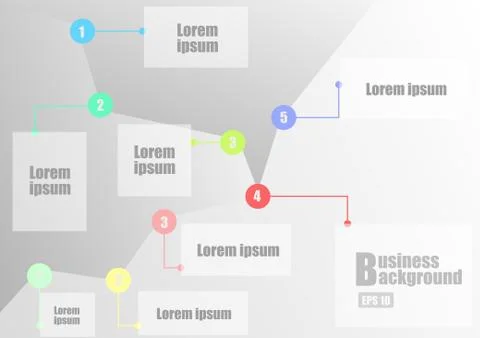 Vector : Business line chart and space for text Stock Illustration