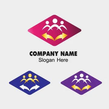 Vector Business meeting sign Illustrazione stock