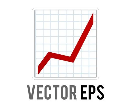 Vector business presentation summary finance report bar chart increasing icon Stock Illustration