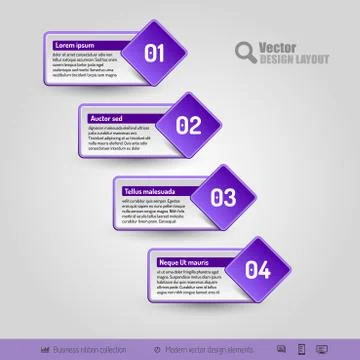 Vector Business Stickers Stock Illustration