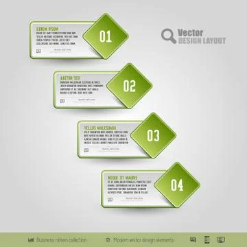Vector Business Stickers Stock Illustration