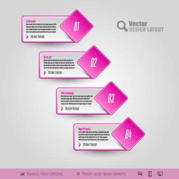 Vector Business Stickers 스톡 일러스트