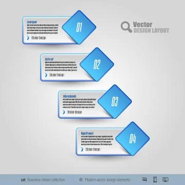 Vector Business Stickers 스톡 일러스트