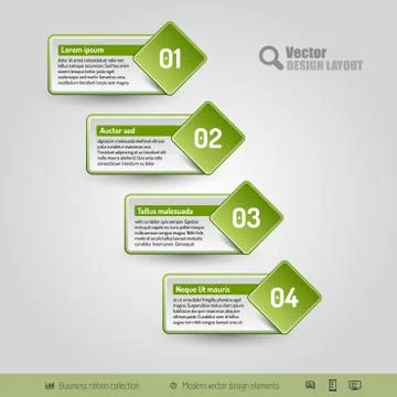 Vector Business Stickers Stock Illustration