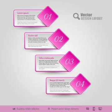 Vector Business Stickers Illustrazione stock