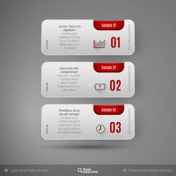Vector Business Stickers Stock Illustration