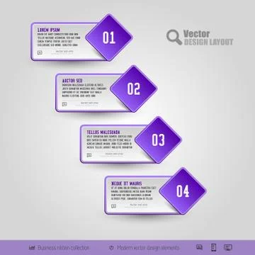 Vector Business Stickers Illustrazione stock