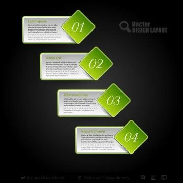 Vector Business Stickers Stock Illustration