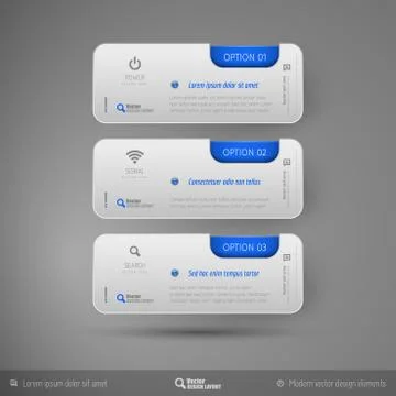 Vector Business Stickers Stock Illustration