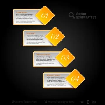Vector Business Stickers Stock Illustration