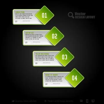 Vector Business Stickers Stock Illustration