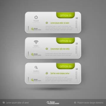 Vector Business Stickers Illustrazione stock