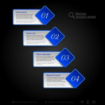 Vector Business Stickers Stock Illustration