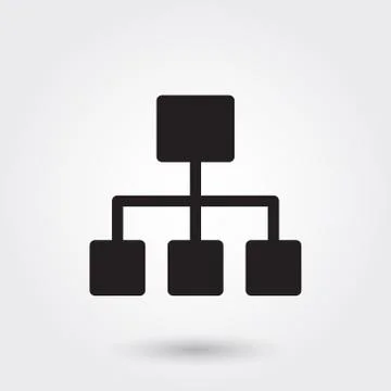 Vector, Business Structure Glyph Icon for any purposes perfect for website Stock Illustration