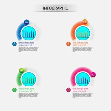 Vector business template for presentation Stock Illustration