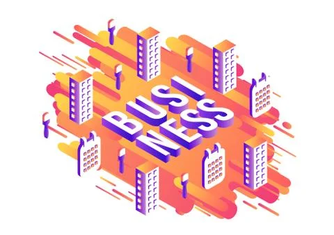 Vector business vibrant gradient poster template Ilustración de archivo