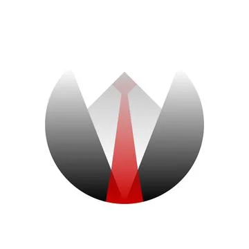 Vector businessman in gradient style. Digital art Stock Illustration