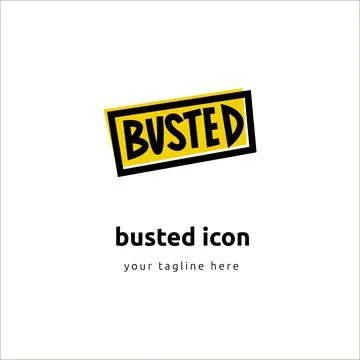 Vector busted badge isolated label sign on white background, sign of Myth logo Stock Illustration
