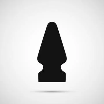 Vector butt plug isolated on white background Stock Illustration