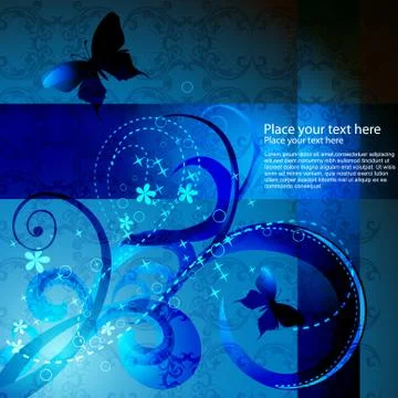 Vector butterfly artwork Stock Illustration