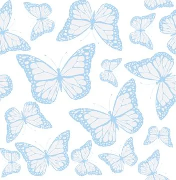 Vector butterfly background Stock Illustration