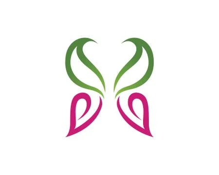 Vector - Butterfly conceptual simple, colorful icon. Logo. Vector illustratio 스톡 일러스트