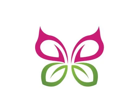 Vector - Butterfly conceptual simple, colorful icon. Logo. Vector illustratio 스톡 일러스트