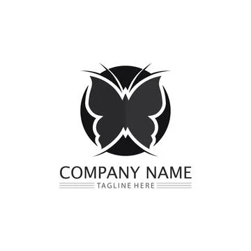 Vector Butterfly conceptual simple, colorful icon. Logo. Vector illustration 스톡 일러스트