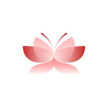 Vector butterfly in gradient style. Digital art Stock Illustration