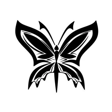 Vector butterfly icon, Illustrazione stock