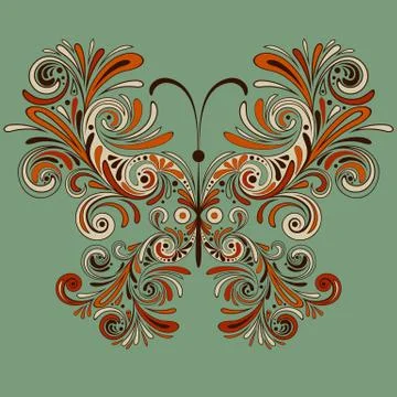 Vector butterfly Illustrazione stock