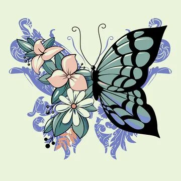 Vector butterfly Illustrazione stock