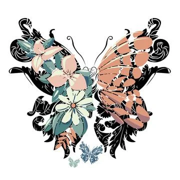 Vector butterfly Illustrazione stock