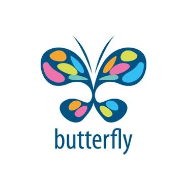 Vector butterfly logo Stock Illustration