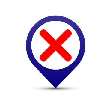 Vector button to cancel Stock Illustration