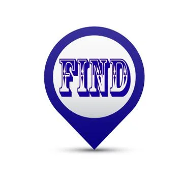Vector button FIND Stock Illustration