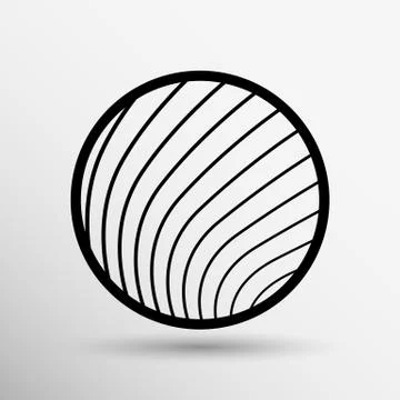 Vector button glass orb disco icon round Stock Illustration