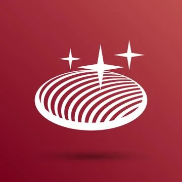 Vector button glass orb disco icon round Stock Illustration