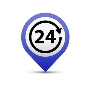 Vector button hotline Stock Illustration