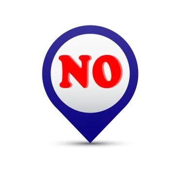 Vector button no Stock Illustration