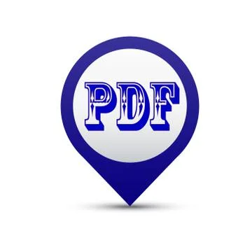 Vector button PDF Stock Illustration