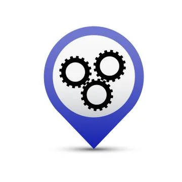 Vector button settings reboot Stock Illustration