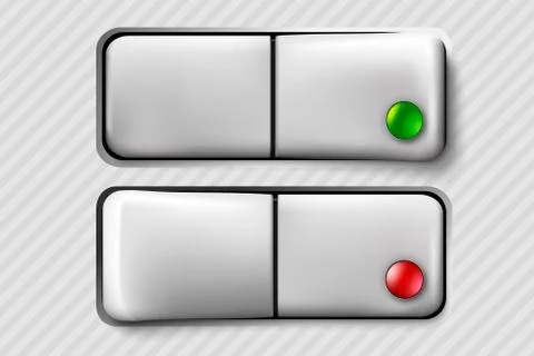 Vector button switch Stock Illustration