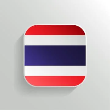 Vector Button - Thailand Flag Icon Stock Illustration