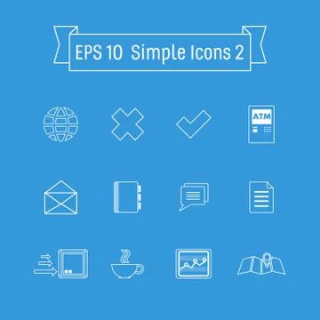 Vector buttons icon set vector. Web symbol set Stock Illustration